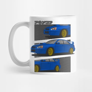 Blue Subaru Impreza WRX STI Mug